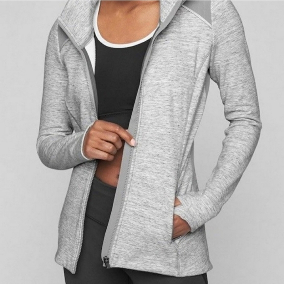 Athleta Stronger Hoodie full zip sweatshirt jacket size XXS - Picture 3 of 7
